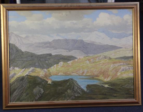 Charles Knight (1901-1990) Loch Naw, Invernesshire 21.5 x 29.5in.